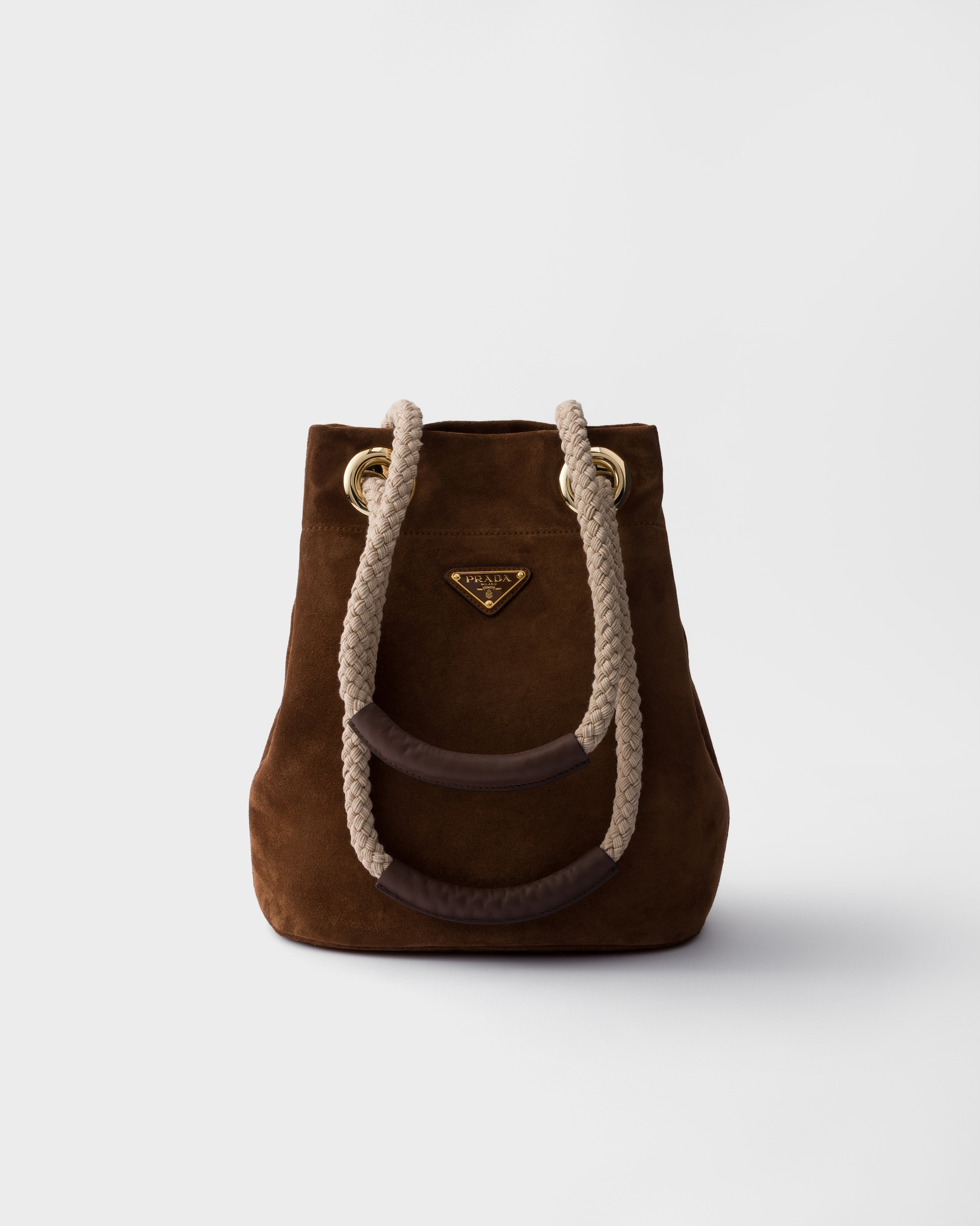 Small Prada Mariner suede bucket bag - Image 1
